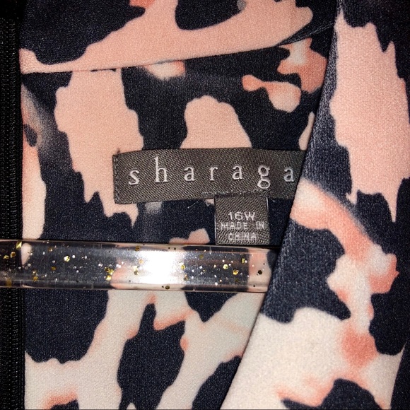 Sharagano size 16W sheath dress bold print NWT - Picture 6 of 6